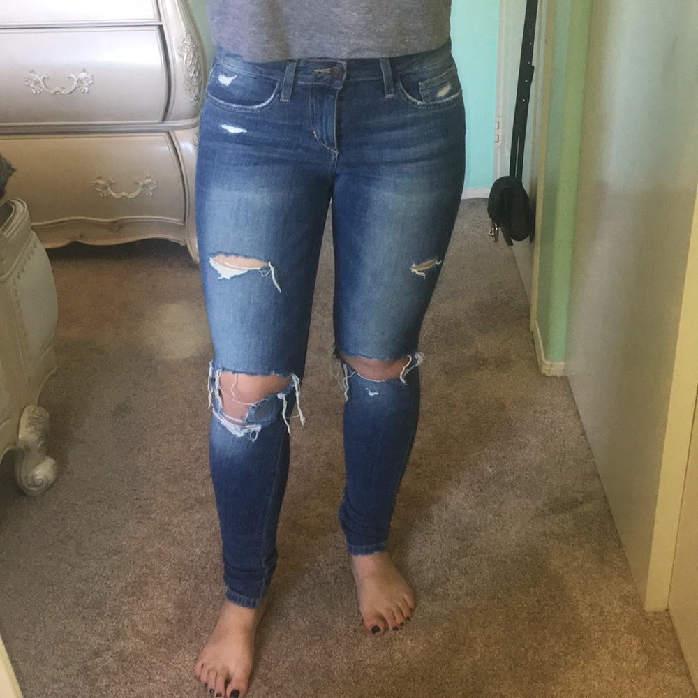 Joe's ripped skinny jeans